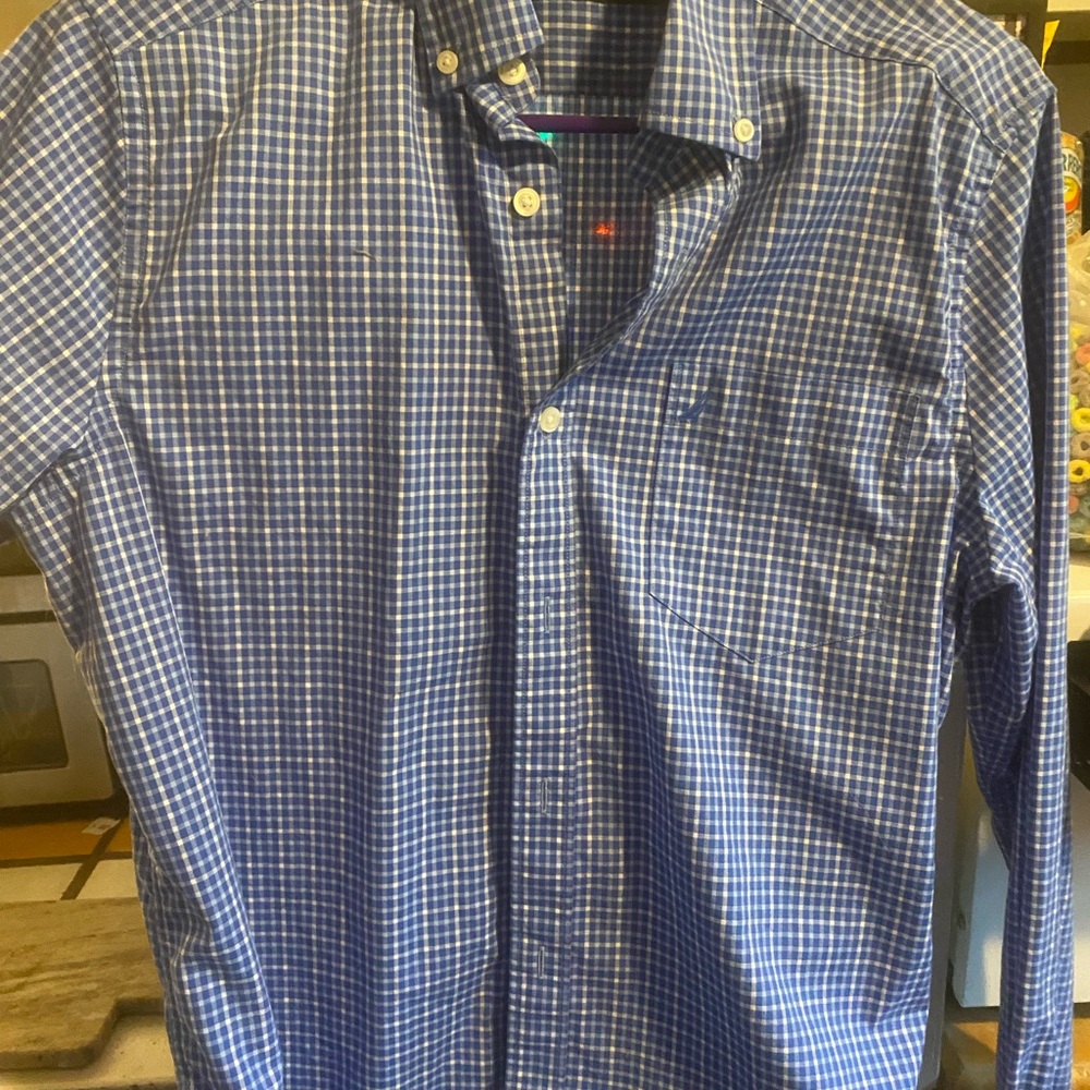 Men's Blue Checkered Shirt